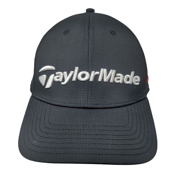 TaylorMade Strapback Golf Hat Black OSFA Adjustable Embroidered Body Armor - Picture 1 of 10